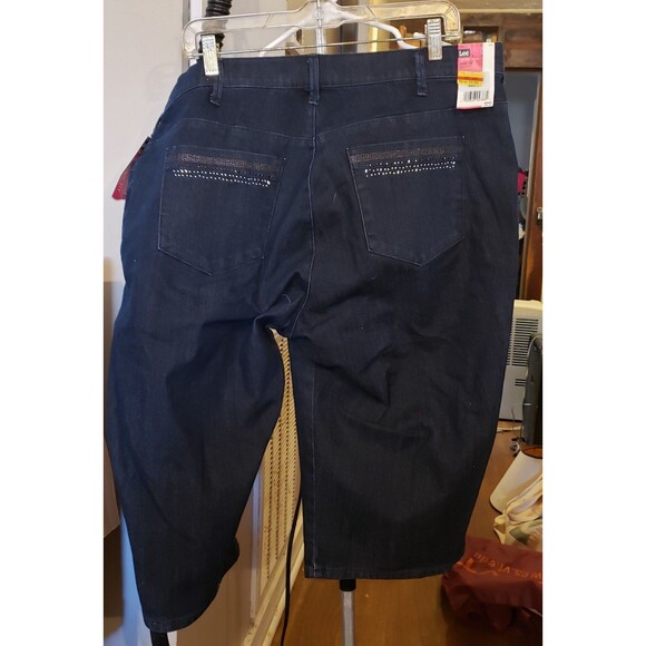 NWT - Lee - Denim Skimmers - Stretch - Knee Length - Size 24W - Picture 2 of 8